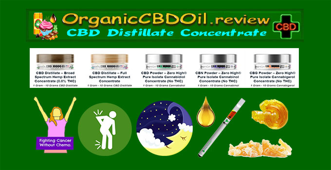Best Organic CBD Distillate - #1 CBD CBN CBG Concentrate
