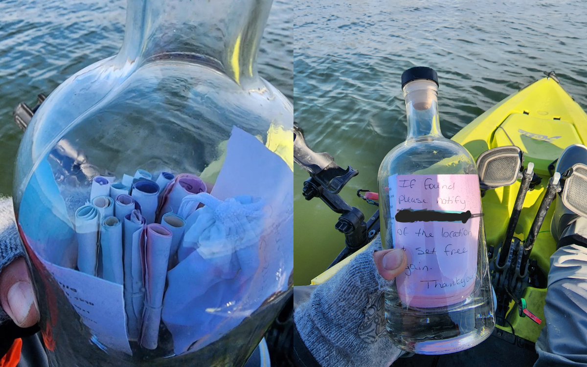 Fisherman Discovers Message in a Bottle With Heartbreaking Story Behind It