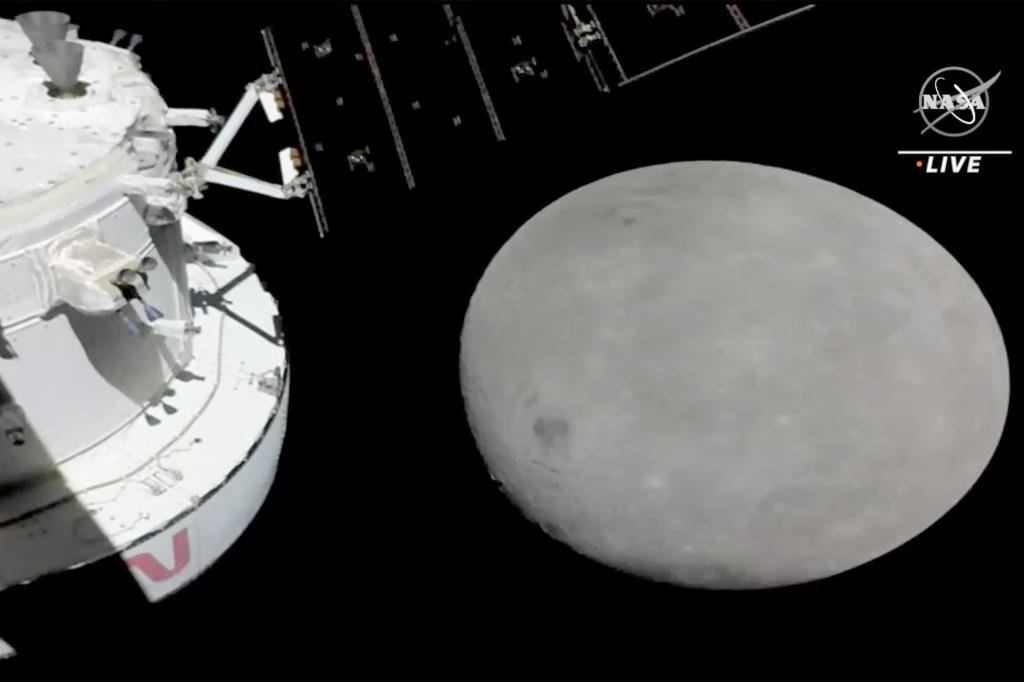 NASA’s Orion spacecraft sends back live views of the moon, Earth