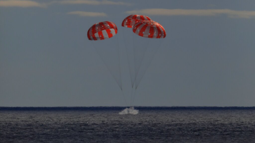 Artemis splashdown video: Watch historic capsule's return to Earth