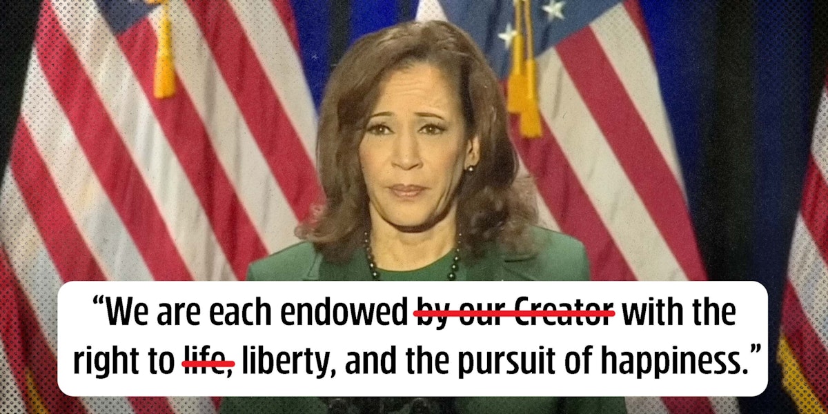 Douglas Andrews: Harris Defiles the Declaration | The Patriot Post