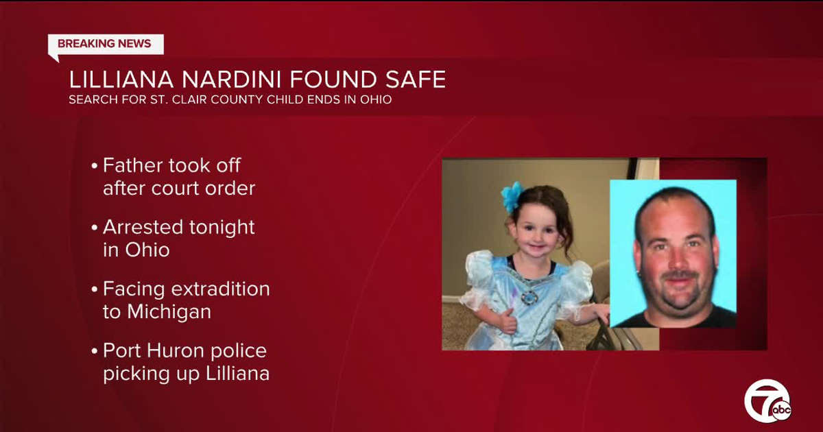Missing 4-year-old girl found safe, father arrested in Ohio