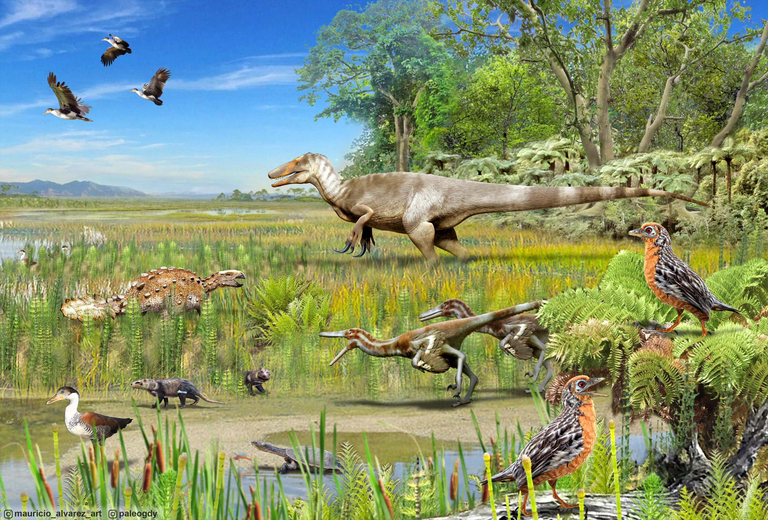 Unearthing Prehistoric Predators: Giant Megaraptors Among Diverse Dinosaurs in Patagonia