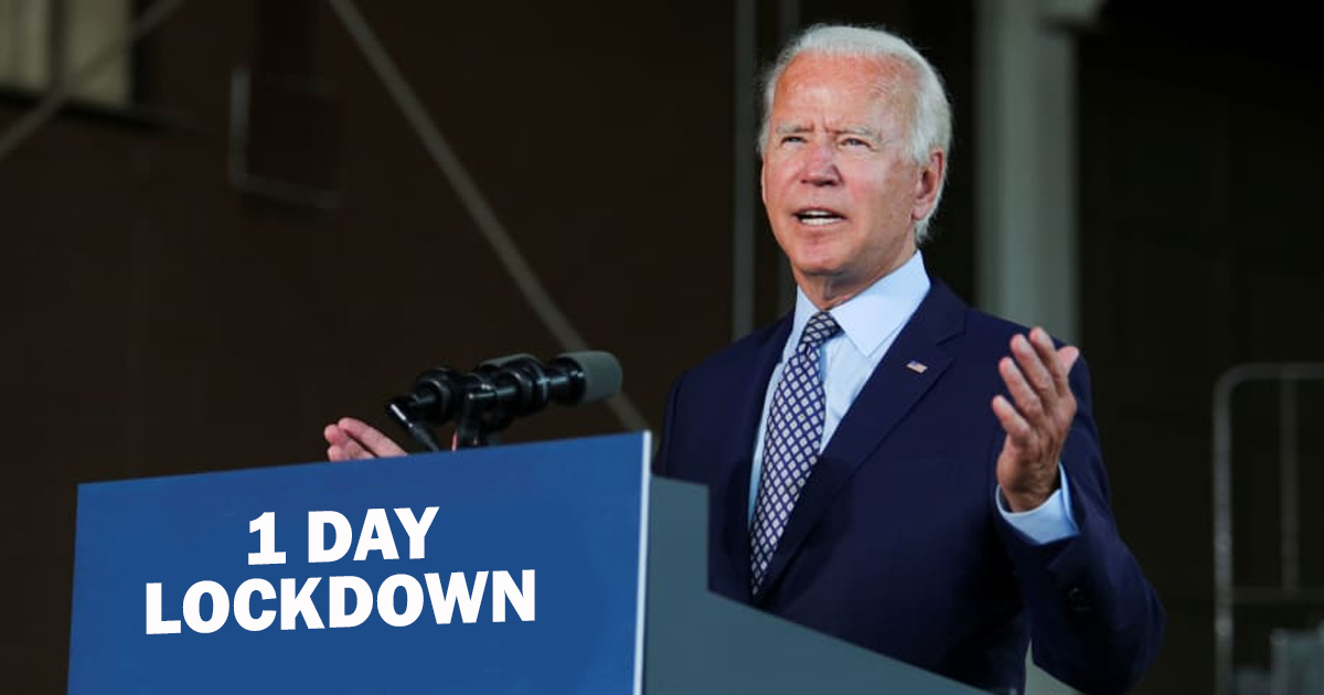 White House To Impose 1-Day Lockdown On Tuesday So They Can Take Credit For All 158 Million Jobs Coming Back On Wednesday