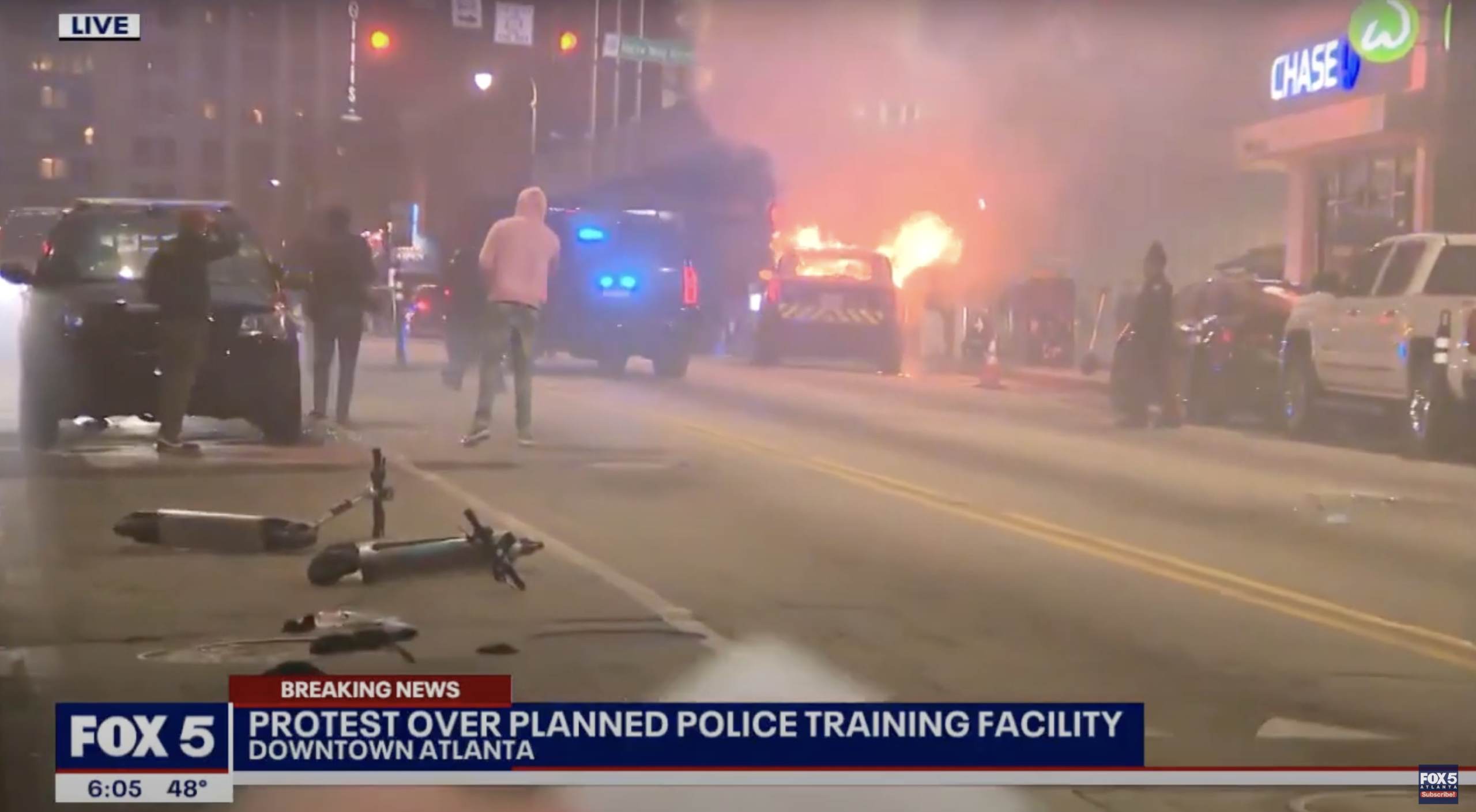 Local Reporter Calls Riot in Atlanta 