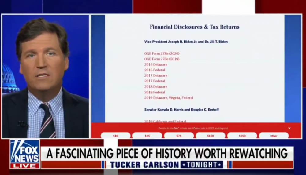 COVER-UP: Biden Tax Returns Disappear From Campaign Website for Years Hunter Claimed He Lived at Joe's Delaware Home