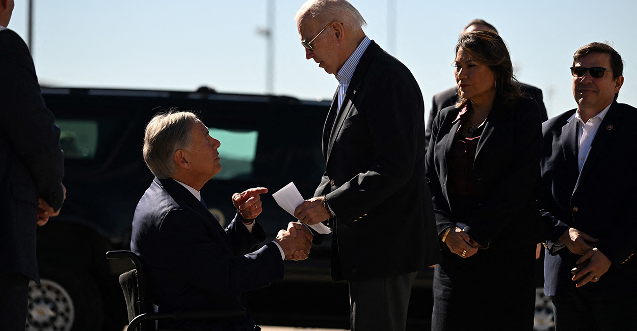 Biden Visits Border, Texas Gov. Abbott Says It's 'Two Years Too Late'