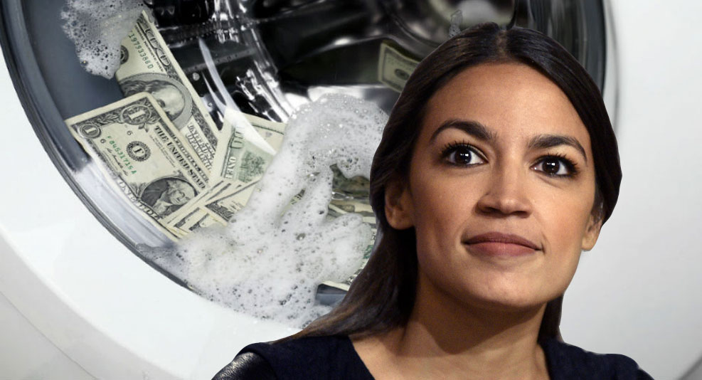 AOC defends Biden money laundering because 'there's so many germs on money' • Genesius Times