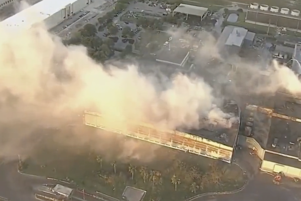 BREAKING: Residents Told to Stay Inside After Massive Fire at Renewable Energy Plant in Florida
