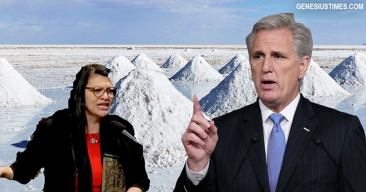 BREAKING: McCarthy replenishes US Strategic Salt Reserves from Rep Tlaib's tears after Omar's committee ouster • Genesius Times