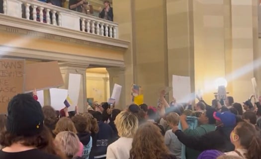 Mob of Trans Activists and Supporters STORM Oklahoma Capitol - Which Is OK because They Support a Leftist Cause