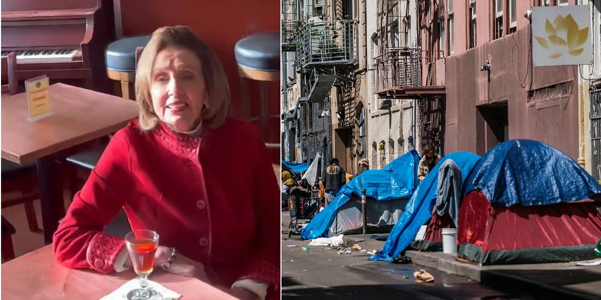 WATCH: Nancy Pelosi Blindsided In Public For Giving Ukraine Billions While Homeless People Roam Her Streets