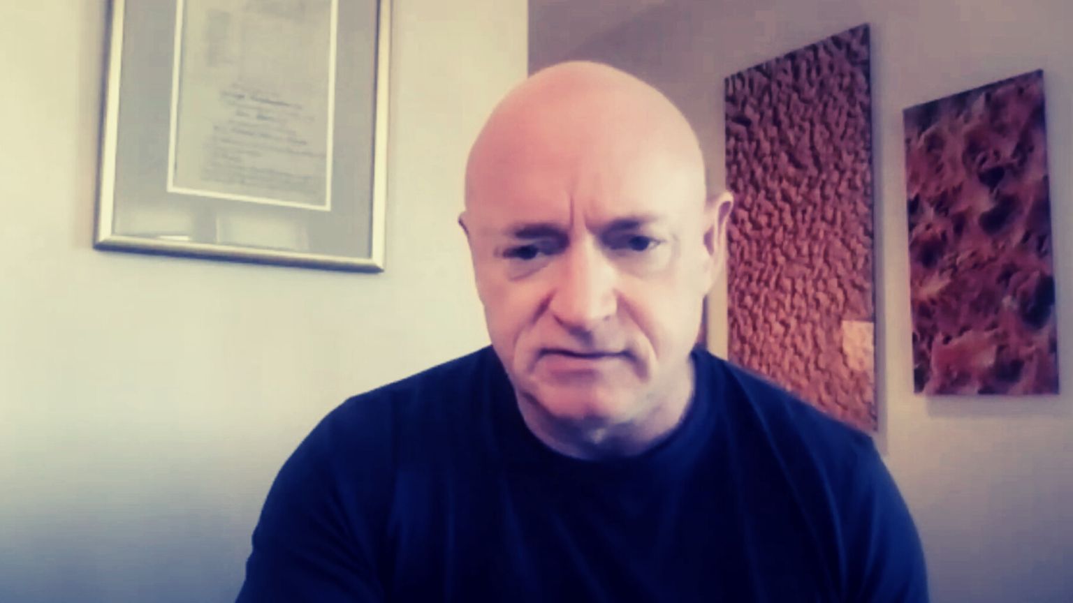 Senator Mark Kelly inquired about social media censorship to curb bank runs