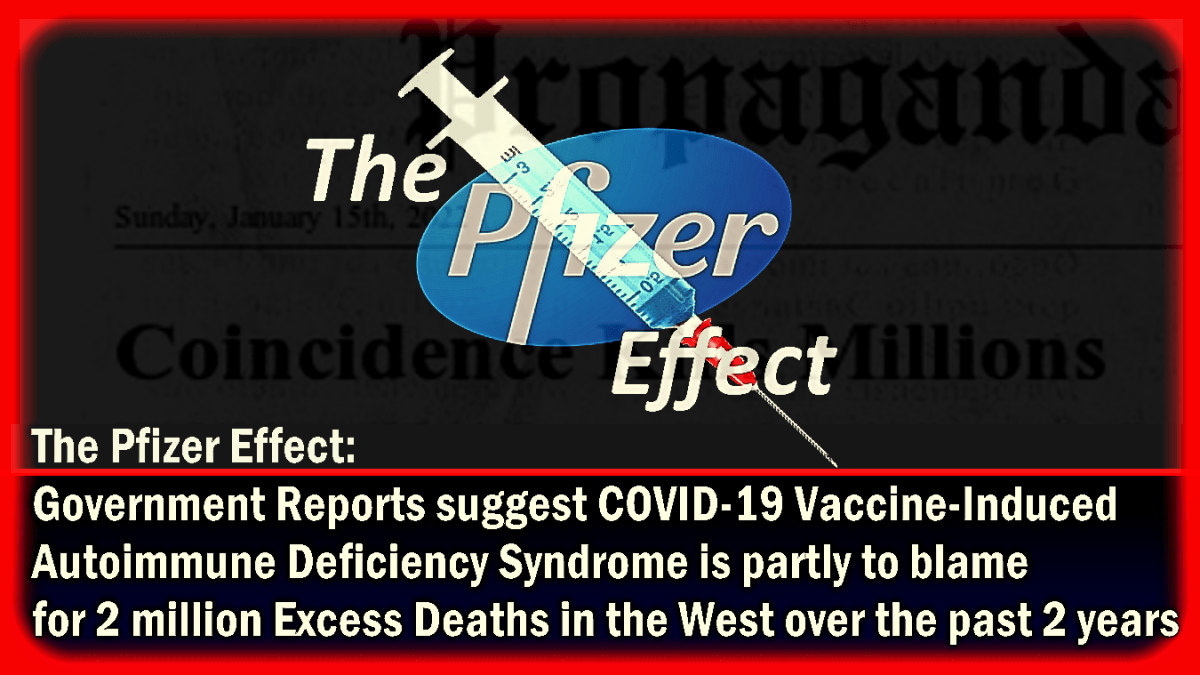 The Pfizer Effect: Government suggest COVID Vaccine-Induced Autoimmune Deficiency Syndrome is partly to blame for 2 million Excess Deaths in the West over the past 2 years – The Expose