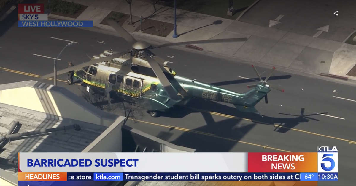 In A Show Of Force, LASD Lands Helicopter In Middle Of La Brea