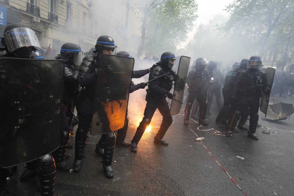 Over 400 French police injured as France May Day protests descend into chaos