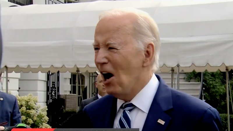 ‘NO!’ Biden SHOUTS At Reporter Asking If He Was With Hunter When Coercive Text Message Sent to Chinese Official