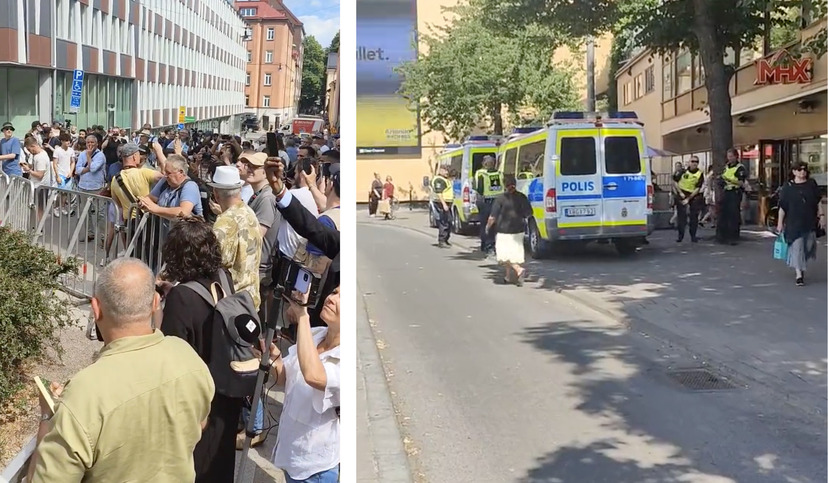 Hundratals på plats när koranen brändes | Fria Tider