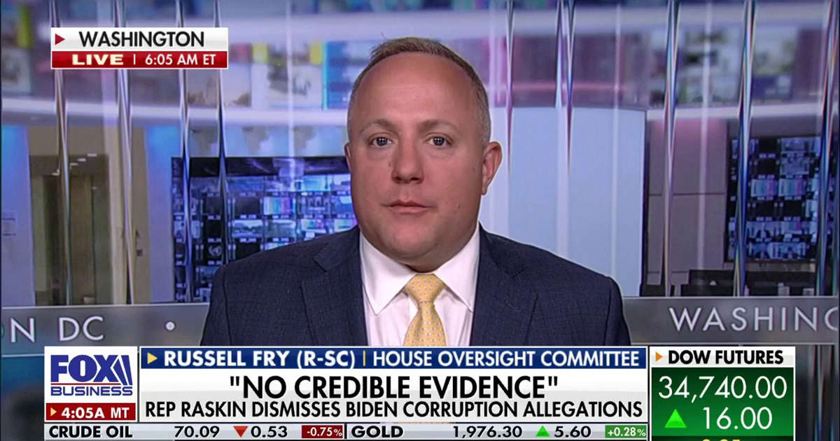 Rep. Jamie Raskin is 'the chief propagandist' for the Biden admin: Rep. Russell Fry