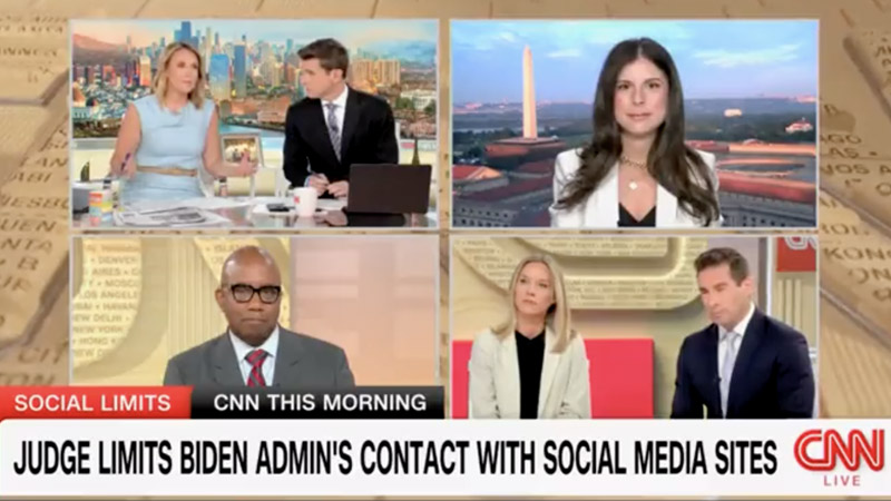 Watch: CNN & MSNBC Freak Out Over Judge Blocking Biden Regime From Coordinating Censorship With Big Tech