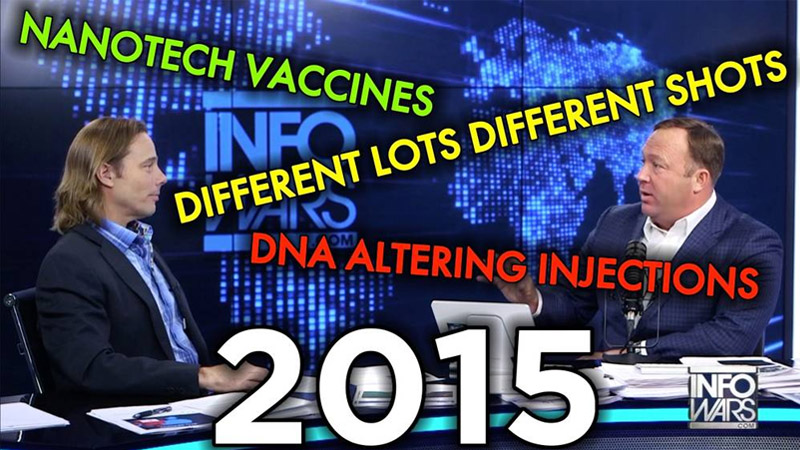 Nanotech Vaccines, Different Lots of Shots & DNA Altering Injections — Alex Jones Revealed in 2015