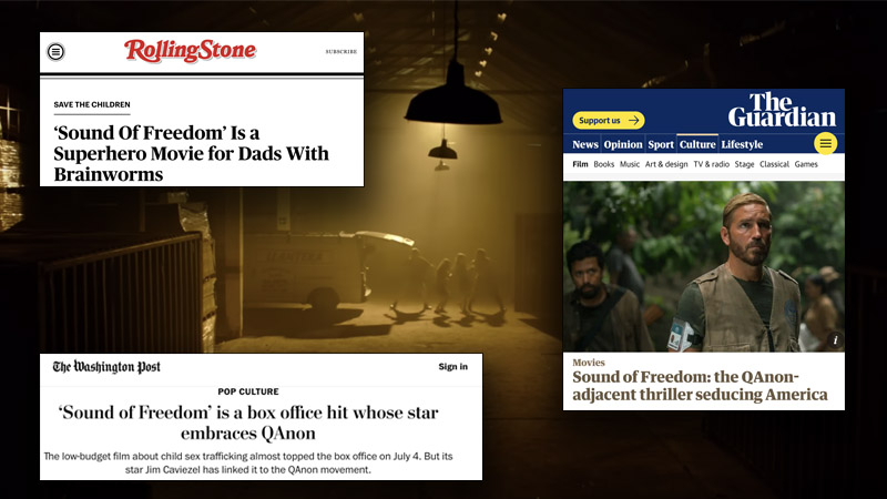 MSM Attacks ‘Sound of Freedom’ Film As ‘Q-Anon Conspiracy Theory’