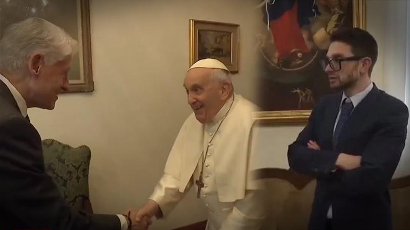 Globalists Unite! Pope Francis Meets With Bill Clinton & Alex Soros