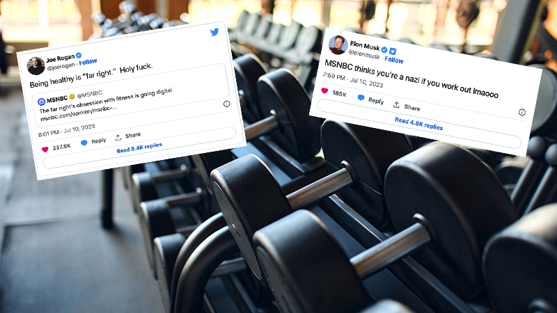 MSNBC’s ‘Fitness=Fascism’ Article Resurfaces As Rogan And Musk Tweet It Out