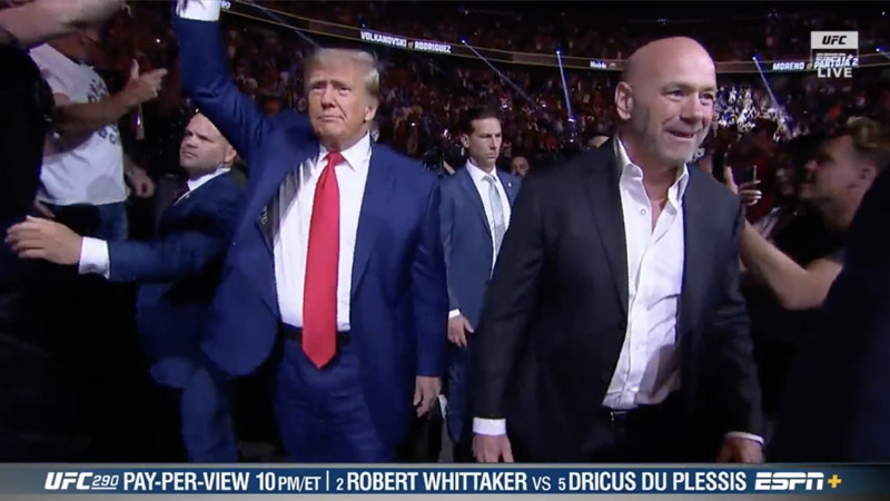 Trump Makes Appearance At UFC Event in Las Vegas — Crowd Goes Wild!