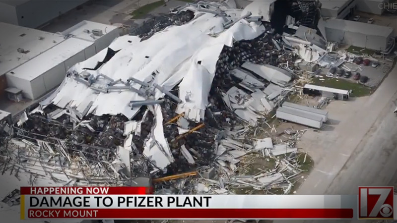 Act of God? Tornado Rips Through Pfizer Plant, Destroys 50,000 Pallets of Product