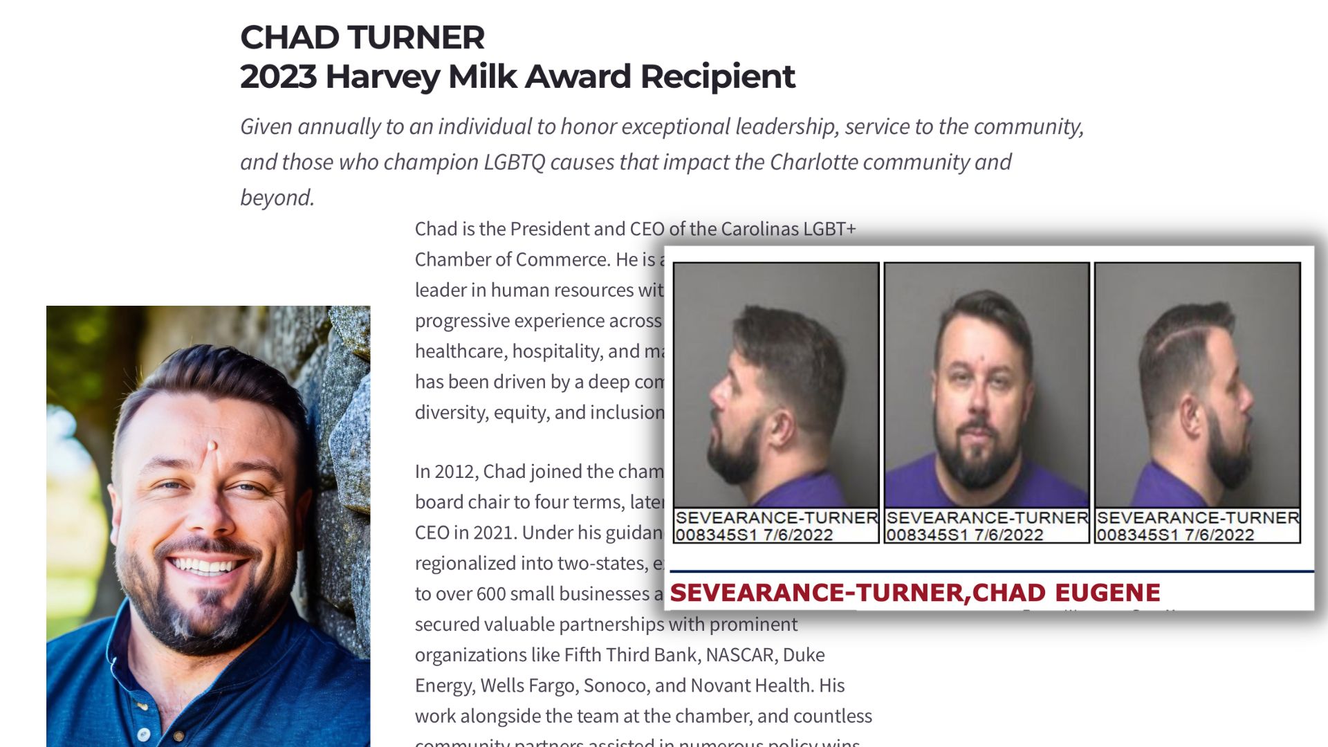 NORTH CAROLINA: Charlotte Pride Awards Child Sex Offender Wins 2023 Harvey Milk Award - Reduxx