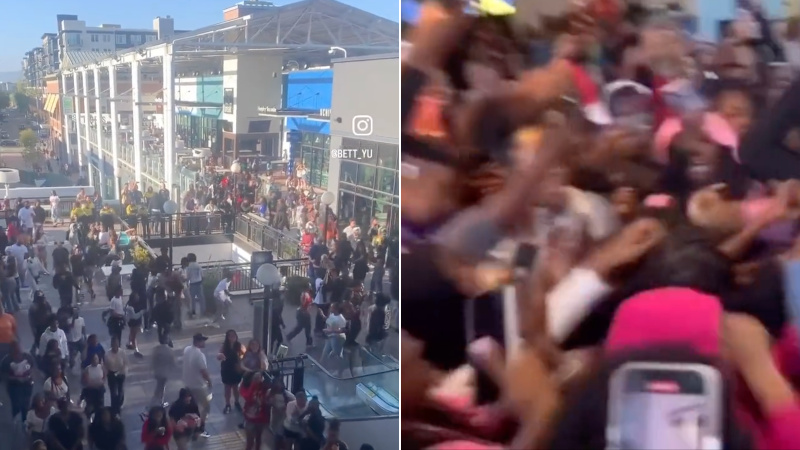Shock Video: Gunfire, Stabbing as Hundreds of Rowdy Teens Swarm California Mall