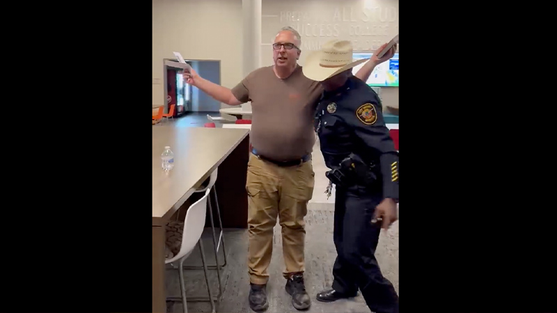 Texas School Board Has Cops Forcibly Remove Father Reading Pornographic Book Found In School Libraries