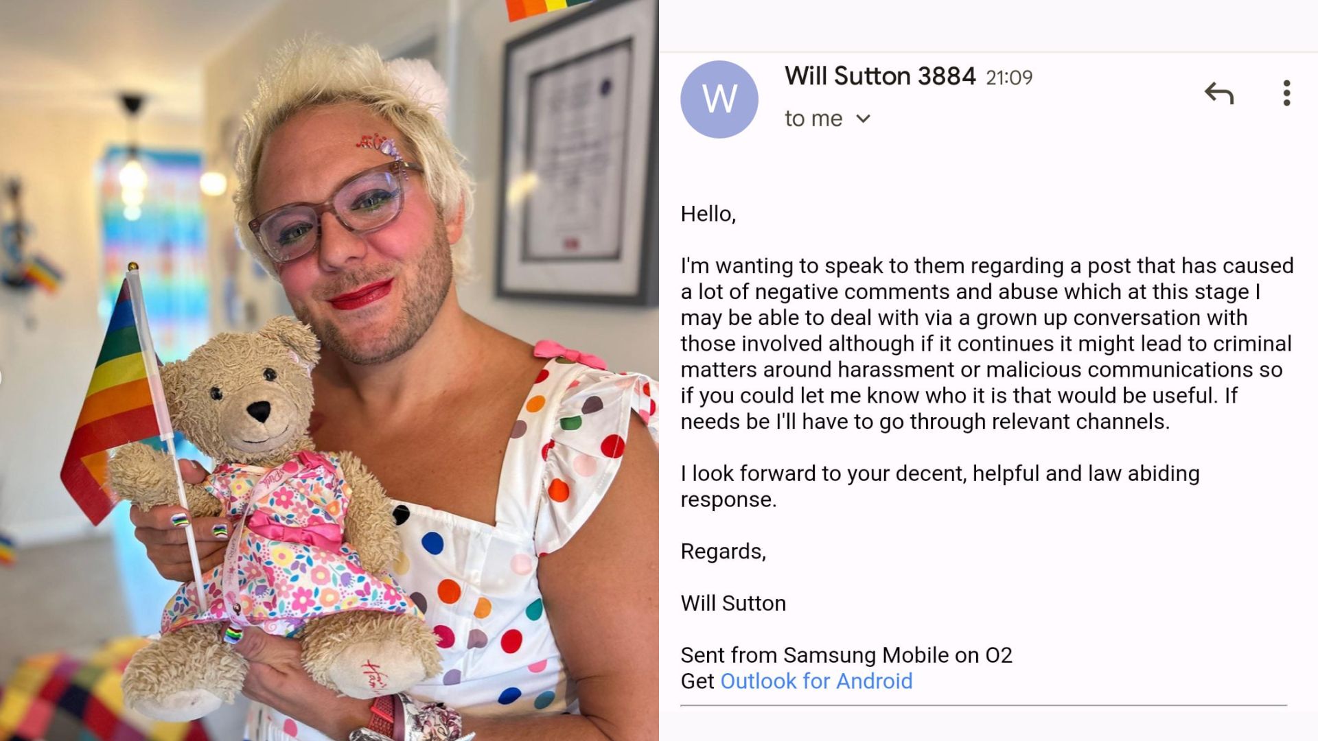 UK: Social Media User Warned By Police After Expressing Concerns About Man Who Dresses Like A Baby, Speaks To Children In Schools - Reduxx