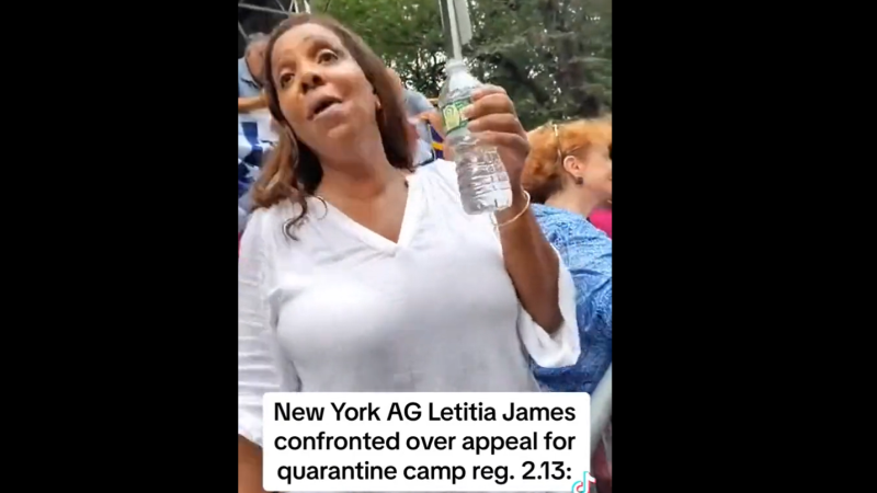 Video: NY AG Letitia James Confronted For Pushing To Allow Covid Quarantine Camps