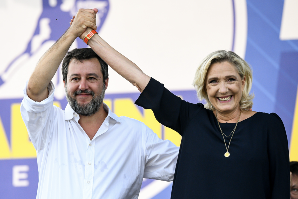 Le Pen and Salvini rally in Italy against 'flood of migrants,' call for united right for EU elections next year