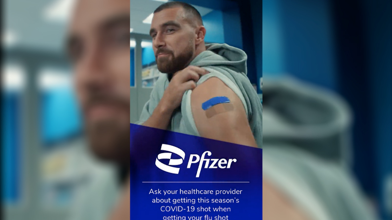 NFL Star Travis Kelce Slammed Over Pfizer Covid Vax Campaign Urging ‘Two Jabs At Once’