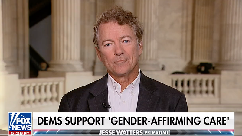 Rand Paul: ‘Gender Affirming Surgery’ “Is A Mutilation”