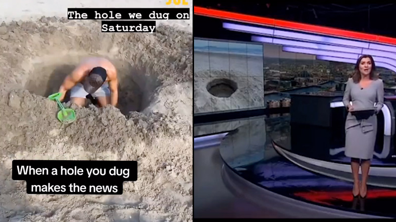 Media Outlet Mocked for Citing ‘Expert’ Who Claimed Hole Dug In Beach by Bored Lads Could Be ‘Meteor Crater’