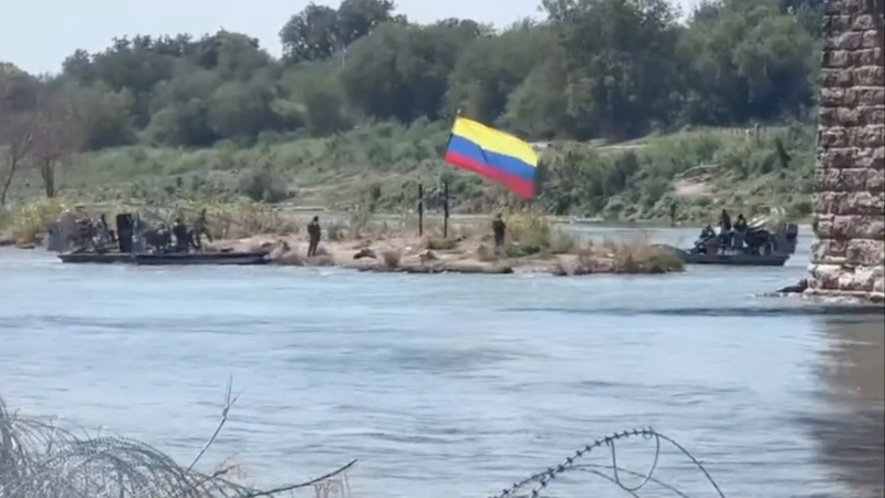 WATCH: Invaders ‘Claim’ Texas Island With Venezuelan Flag as Illegals Continue Storming Border