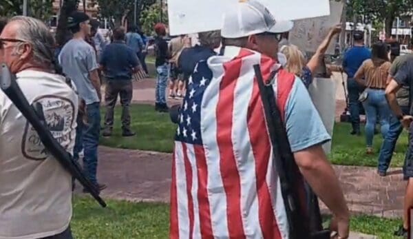 YubNub News        | “We Will Not Comply!” – Visibly Armed Gun Owners Defy Governor Grisham’s Gun Grab, Hold Rally In Old Town, Albuquerque (VIDEO)