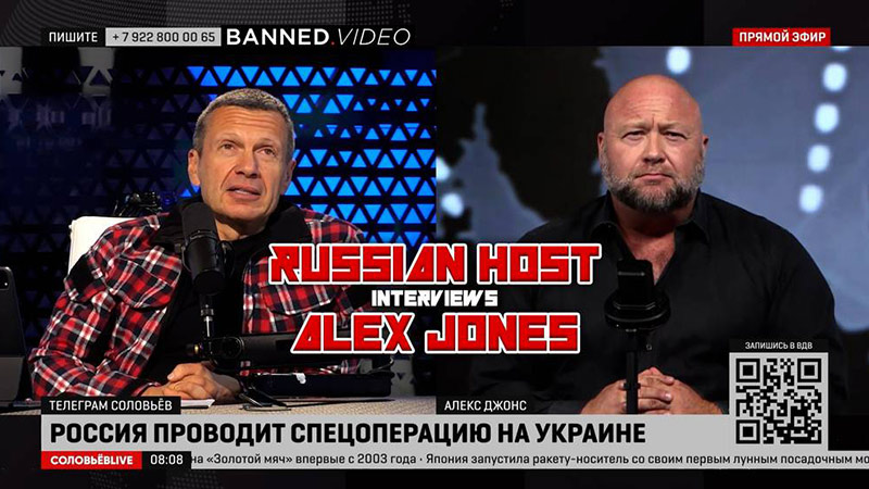 EXCLUSIVE! Alex Jones Appears On Top Russian Talk Show – “Americans Are Against The War”