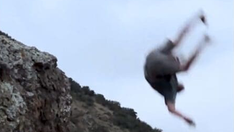 Video: RFK Jr. Backflips Off A Cliff