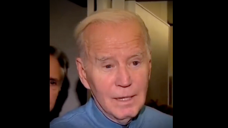 Internet Goes Wild Over Biden’s New Chin Balls – Many Think He’s Wearing A Mask!