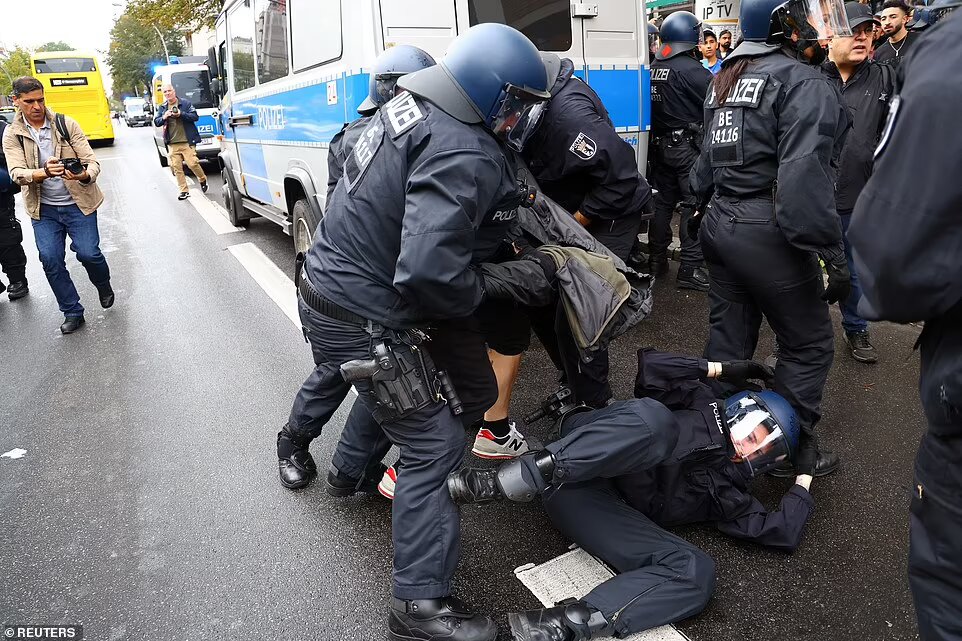 Riots have erupted in Germany in the wake of Hamas declaring a 