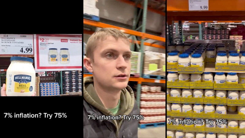 Watch: Before-and-After Photos Show Skyrocketing Food Prices at Costco, Proving Inflation WAY WORSE Than Reported By Gov.