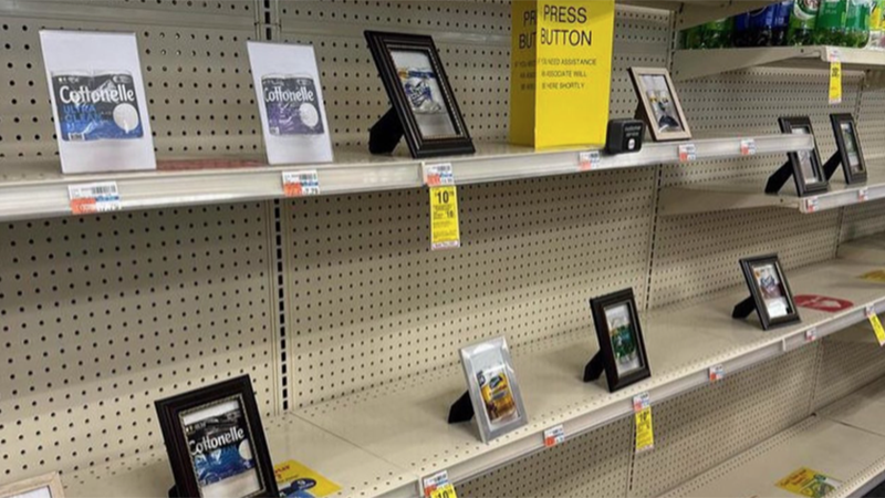 “This Is The Third World”: CVS Displays Framed Pictures Of TOILET PAPER; Customers Must Ask Staff For It