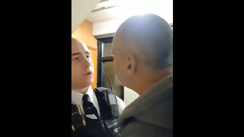 Watch: UK Man Arrested For Publicly Criticizing Hamas