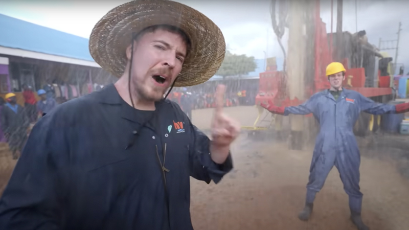 YouTuber Mr. Beast Accused of ‘Racism’ After He Builds 100 Wells Across Africa Providing Clean Water to Citizens