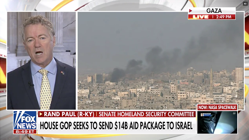 Rand Paul: Biden “Bluffing” In Threat To Veto House Bill On Israel Aid